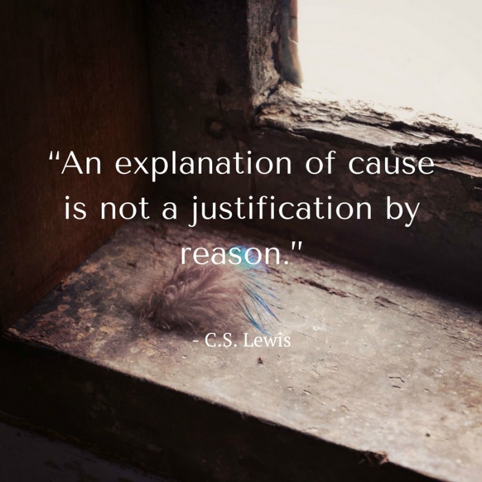 ‘An explanation of cause…’