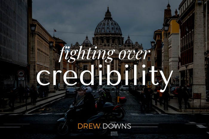 Fighting Over Credibility