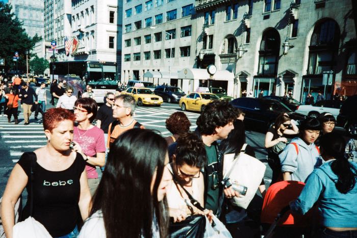 "The Way Through" - a photo of a crowded street in New York City