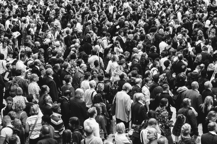 a photo of a big crowd of people