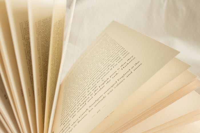 a photo of pages in a book