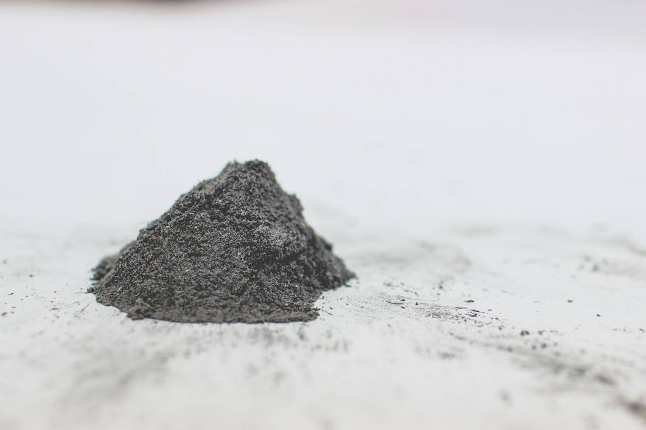 a pile of ashes