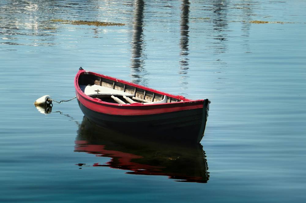 a boat in water